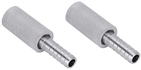 Stainless Steel Diffusion Stone Aeration Stone Oxygen Stone for Brewing Accessories 2Pcs 0.5μm