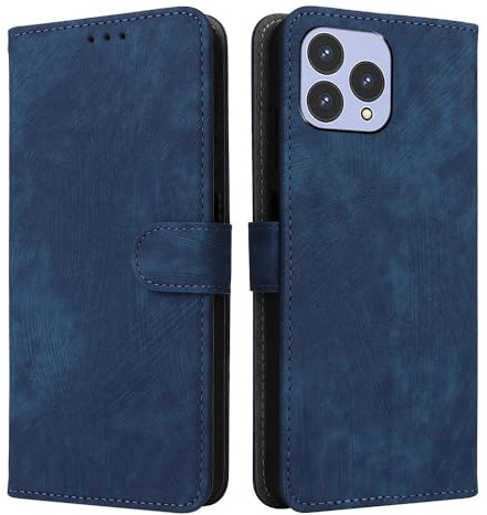 XINNI Handyhülle für Cubot P80, RFID Protect PU/TPU Klappetui Schutzhülle Flip Magnetisch Telefonhülle, Blau