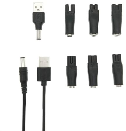 JZK 5V USB Shaver Charger Cable Replacement, Razor Charging Adapters for Various Electric Hairdressers, Purifiers and Beauty Instruments Charging Lead Connecter Tips