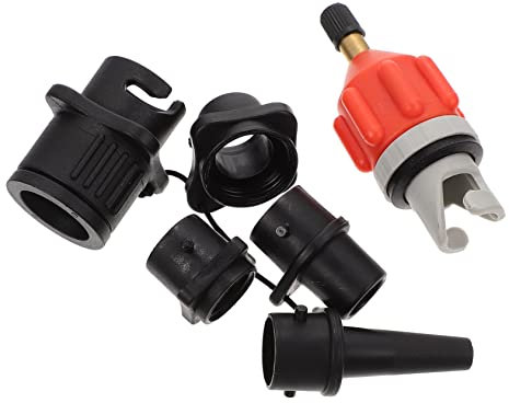 NULYLU 2sätze Adapter Für Luftpumpen Multifunktionaler Umbausatz Für Sup Kajak Und Schlauchboot Flexibel Und Leicht Kompatibel Mit Verschiedenen Luftventilen