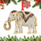 BIZIBAFF Elefant Weihnachtsschmuck schwarz 007