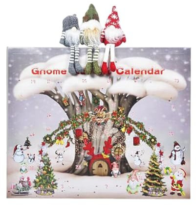 Weihnachtswichtel-Adventskalender 2024, Weihnachtswichtel-Countdown-Kalender 2024, mit Wichtel-Plüschtieren, wichtel adventskalender 2024 für Kinder und Erwachsene (A)