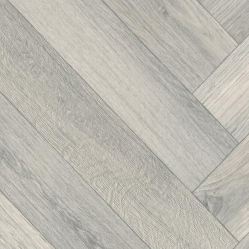 White Modern Wood Effect Anti-Slip Vinyl Flooring for Kitchen, Bathroom, & Living Room, 2.8mm Thick Cushion Backed Vinyl Sheet, 5 Years Warranty-3 X 3 mt
