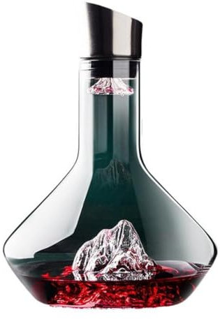 Wine Decanter,Creative Iceberg Whisky Wine Decanter,Funny Filtration Decanter,Whiskey Decanter Wine Pourer,Crystal Wine Decanter with Filter,Whisky Present for Men