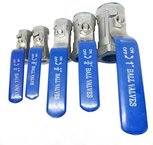 Kugelhahn Aus Edelstahl 304, 1/4 Zoll, 3/8 Zoll, 1/2 Zoll, 3/4 Zoll, 1 Zoll, 1-1/4 Zoll, 1-1/2 Zoll Innengewinde X Innengewinde-Kugelhahn, 1 Stück(1/4)