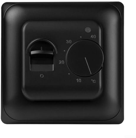 Zilimontt Wired Smart Thermostat Kit,MST1 Room Thermostat With External 10KOhm Sensor,Flush-mounted Thermostat,Two-point ON-OFF,Range Is +5°C To +40°C