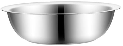 BEBEMOKO Edelstahlwaschbecken Für Küche Und Haushalt Großes Rührschüssel Aus Extra Große Stahlschüssel Für Obst Und Gemüse Waschen Einfache Reinigung