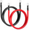 Gedlex Cable Bateria Coche 35mm2, Cables Arranque Batería 2AWG 100cm, Alambre de Cobre Libre de Oxígeno, Corriente Máxima 150A, Tensión Nominal 450V, 35mm² Cable Inversor de Batería 12V 24V