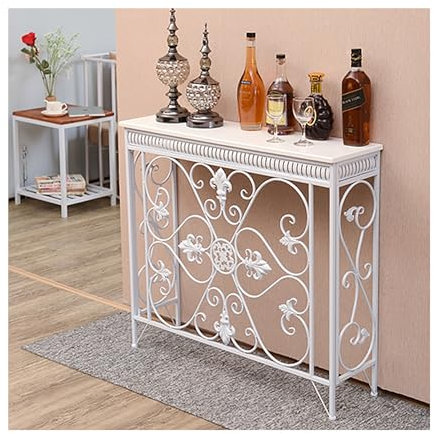 Cache-radiateur en fer forgé, étagère de rangement de chauffage au sol, couvercle de radiateur en métal pour anciens radiateurs, pour la maison, le salon, la chambre à coucher, le couloir(Wit)