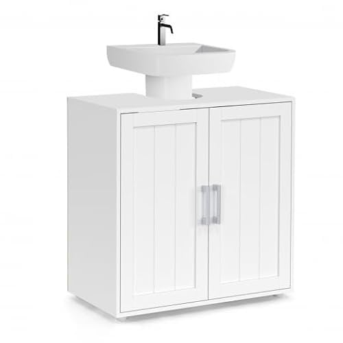 IDMarket Waldo - Mueble bajo lavabo para cuarto de baño, madera, color blanco