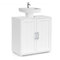 IDMarket Waldo - Mueble bajo lavabo para cuarto de baño, madera, color blanco