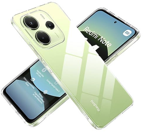 Fitudoos Hülle für Xiaomi Redmi Note 14 4G,Soft Schutzhülle Liquid Silicone hülle,Hochwertiges Silikon Premium TPU Handyhülle für Xiaomi Redmi Note 14 4G -Transparent.