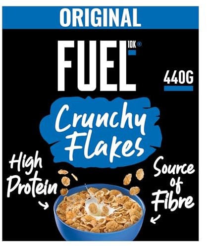 FUEL10K Original Crunchy Flakes High Protein Breakfast Cereal, 440 g (Pack of 1)