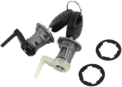 Wivplex Ensemble de Barillet de Serrure de Porte Avant Gauche/Droite + 2 clés, for Peugeot 206 (1998-2010) OE: 9170N8 Serrure de Porte de Voiture