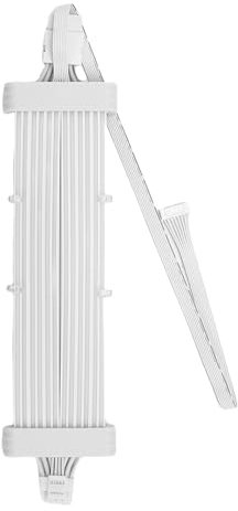 Cuifati ARGB PSU Cable 5V LED Strips for PC Motherboard Power Supply Extension Neon Line Computer Case Decor with Built In Binding Tape for 16PIN (SK3 Controller White)