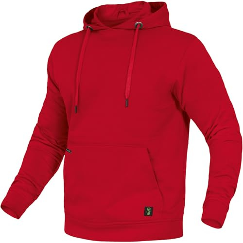 Leibwächter Flex-Line Kapuzenpullover Herren – Farbe – Größe – 310 g/m² Hoodie mit Kängurutasche – Antibakteriell & Antipilling – Unisex Sweatshirt