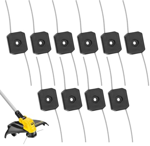 String Trimmer Replacement Head,10 Pcs Strimmer Attachments String Trimmer Head 150mm,Portable Wire Strimmer Head,Trimmer Head Replacement Parts, Garden Battery Strimmer Cordless Tool Accessories