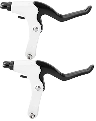 1 Paar Fahrrad Aluminiumlegierung Bremshebel Griff Lenker Radfahren Weiß