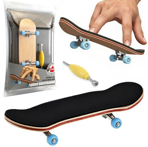 Danbghyuo Mini Fingerskateboards,Mini Finger Skateboard,Kreatives Fingerboard,Professionelle Fingerskateboard,Ahornholz Finger,für Skateboarding-Enthusiasten,(Personen ab 14 Jahren)