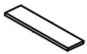 Kyocera Ersatzteil Pad Separator 302F908250, Separation pad, 1, 302F908250