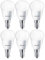 Philips LED E14 kleine Edison-Schraube Mini Globe Leuchtmittel, 5,5 W (40 W) – Warmweiß, Synthetisch, warmweiß, E14, 5.5W 230 V 6er-Pack