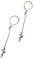 Fake nipple piercing Silber Piercing Loops