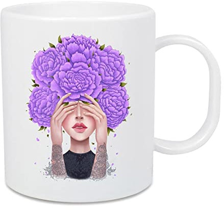 artboxONE Großer Kinderbecher Ultraviolet Beauty von Valeriya Korenkova - Floral