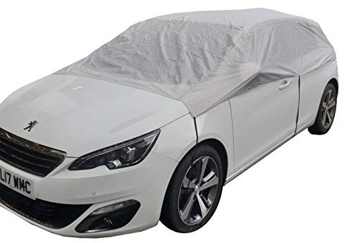 OLPRO Water Resistant Nylon Car Top Cover - Protects From Water, UV Rays & Frost (Medium)