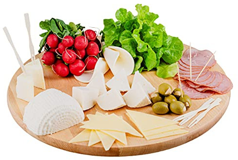 Drehteller Buchenholz Drehteller, Drehplatte, Artikelgröße:40cm Durchmesser, Drehkabinett, Servierteller, Lazy susan