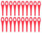 100Pcs Lame di Ricambio Tagliaerba compatibili per Parkside PRTA 20 Li A1 Coltelli di Rricambio Plastica tagliabordi