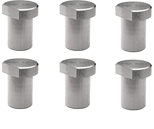 X-BAOFU, 6pcs Workbench Stoppers, Blocchi di tenone Limite in Acciaio Inox, Accessori per la Lavorazione del Legno Fisso