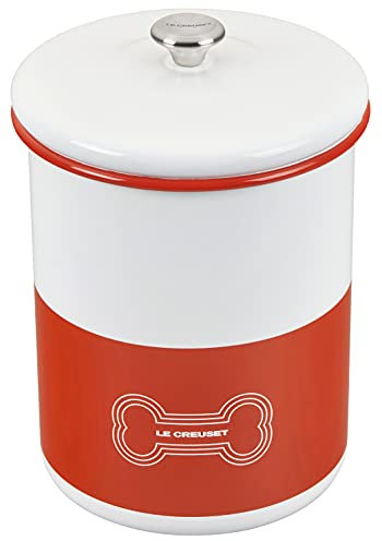 Le Creuset Enamel On Steel Stainless Steel Knob, 4.25qt, Orange Treat Jar, 4.25 Qt