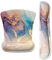 ITNRSIIET Ergonomic Mouse Pad Wrist Support Keyboard Wrist Rest Pad Non-Slip Memory Foam Gaming Office, Abstract Marble Texture