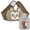 TIMESETL Wärmeflasche mit Bezug, Wärmeflasche Gürtel Gummi Wärmflasche mit Weichem Plüschbezug, Warmwasserbeutel Warm Hot Water Bottle zur Schmerzlinderung für Bauch Rücken Beine