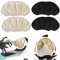 4 Paar Fersenschutz für Schuhe, Schwamm Fersenhalter, Gemütlich Fersenpolster Leder Ferse, Selbstklebend Fersenpolster für zu Große Schuhe, Schwarz & Beige