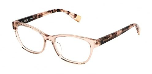 Furla Unisex VFU670 Sunglasses, 0913 Beige Trasparente Lucido, 40