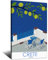 VTGCLT Griechenland Kreta Vintage Reise Poster Meereslandschaft Leinwand Gemälde Bilder Drucke Wandkunst für Schlafzimmer Büro Dekor 40 x 60 cm