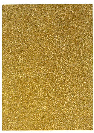 Glitzer Moosgummi Platte - DIN A4 - GOLD - 1 Bogen