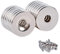 OCEUMAOA Neodym Magnete mit Loch M5 Magnete Stark Groß 18x3mm 14Stück Magnet Schrauben zum Anschrauben,Rund Ringmagn