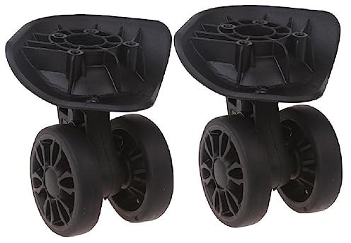 A89 GepäCkräDer Koffer Zweireihige Rollen Hardware Reparaturset 360° Spinnerrollen Robustes Rad 1 Paar Schwarz