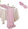 Andiker Chemin de table de mariage - Décoration de table de salle à manger - Mousseline - Style bohème - Pour table à manger, commode, salle à manger