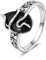 YFN Schlange Ring Sterling Silber Schwarz Turmalin Ring Kristall Heilung Schmuck spirituellen Schutz Geschenke für Damen Mädchen (8)