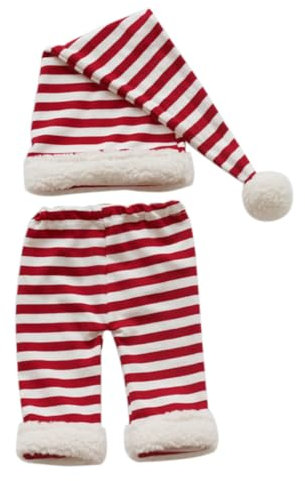 ABOOFAN 1 Satz Baby Fotografie Zubehör Weihnachtsmützen Winterkleidung für Babys Neugeborenes Outfit für Mädchen Babykleidung Weihnachtsmann-Kostüm Fotografie-Hut-Shorts Babymütze Shorts