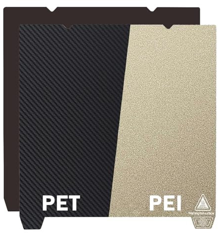 Druckplatte 235 x 235mm Doppelseitig Texturiert PEI-PET Druckplattform, Magnetbasis Federstahl, Flexible Druckbett für Ender-3, Ender-3 S1, Ender-3 Neo/3V2 Neo/3V3 SE/3V3 KE K1 3D Drucker