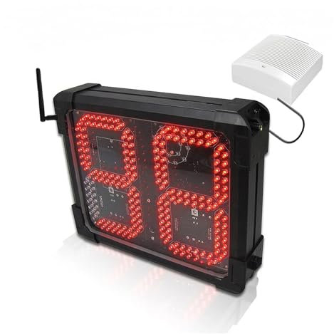 EBAYTV Digitaler Timer American Football Shot Clock mit Fernbedienung, 2 Einheiten, 12 Sekunden, 24 Sekunden, 1 Fernbedienung, 8 Zoll