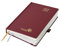 POPRUN Tagesplaner 2025 2026 Hardcover 21,5 x 14,5 cm, Tageskalender A5 1 Tag 1 Seite (Montag - Sonntag), Terminplaner (Aug.2025-Jul.2026) mit Stiftschlaufe - Burgund