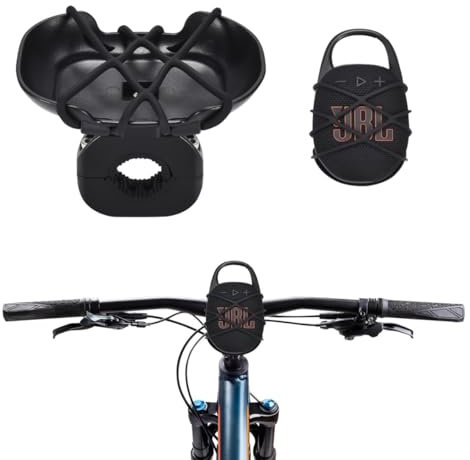 Fahrradlenkerhalterung zum Halten von JBL Clip 4/JBL Clip 5 Tragbarer Bluetooth-Lautsprecher, Fahrrad-Lautsprecherhalterung, kompatibel mit JBL Clip 5/Clip 4 Bluetooth-Lautsprecher