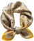MEISEE Maulbeerseide Schals für Damen, klein, quadratisch, 53,3 x 53,3 cm, atmungsaktiv, leicht, Halstuch, Kopftuch, Gelbe Cashew-Blume, 21in