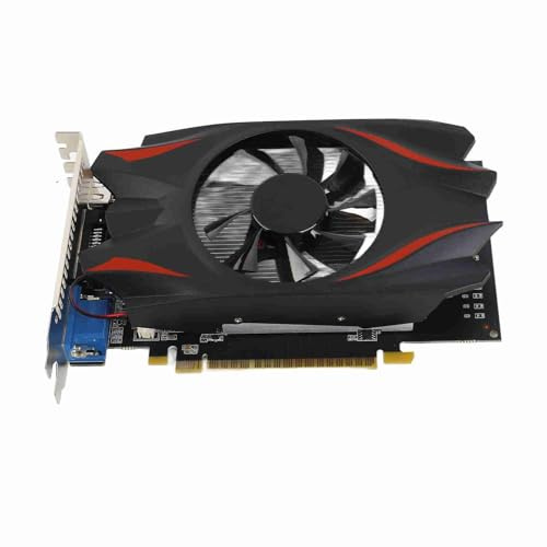 Srliya 2GB DDR5 Graphics Card 2GB DDR5 Gaming Graphics Card, 2560x1600 Resolution, PCI Express 2.0 16X Slot with Fan for Efficient Cooling