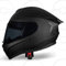 CRUIZER Casco moto Integrale Omologato con visiera trasparente e visiera SMOKE Nero Opaco (M)
